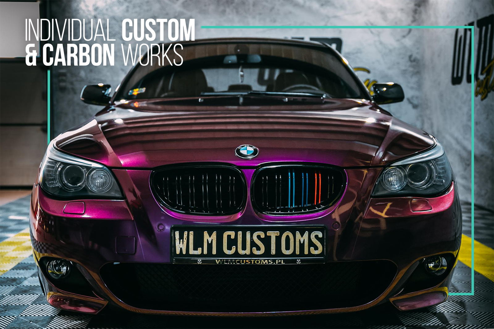 BMW 5 E60 - Elementy carbonowe i zmiana koloru folią by WLM Customs
