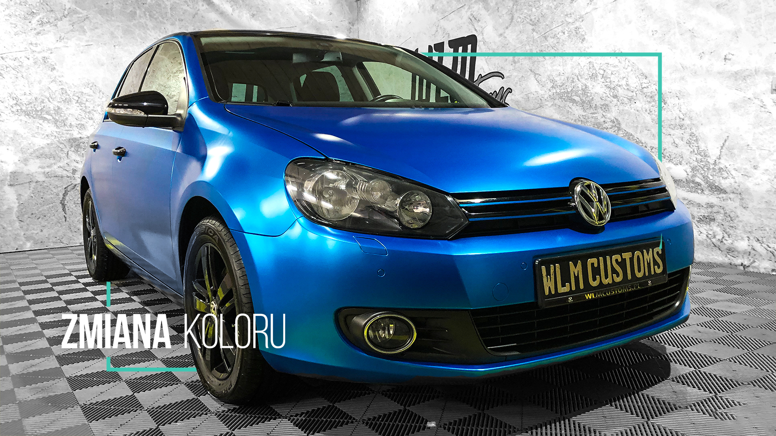 VW Golf VI wrap in Persian Blue ECH11 TeckWrap